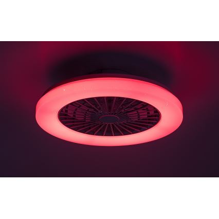 Rabalux - LED RGB Dimmable ceiling light with a fan LED/48W/230V 3000-6500K + remote control