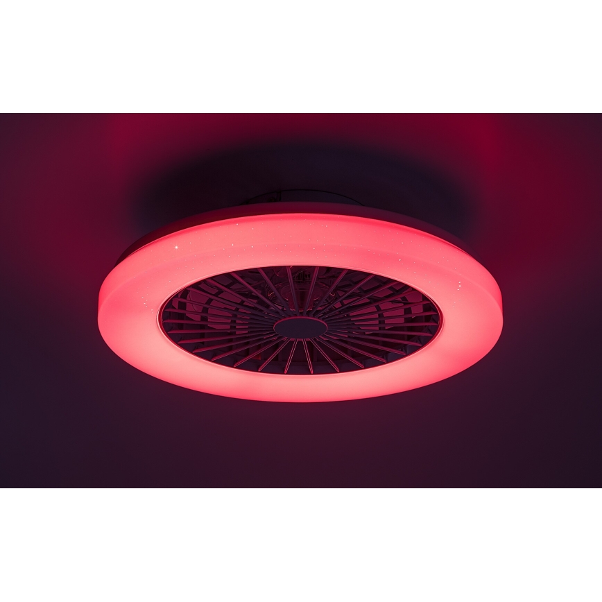 Rabalux - LED RGB Dimmable ceiling light with a fan LED/48W/230V 3000-6500K + remote control