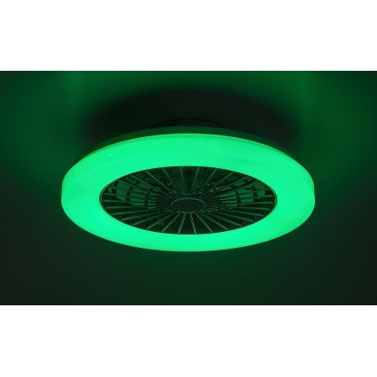 Rabalux - LED RGB Dimmable ceiling light with a fan LED/48W/230V 3000-6500K + remote control