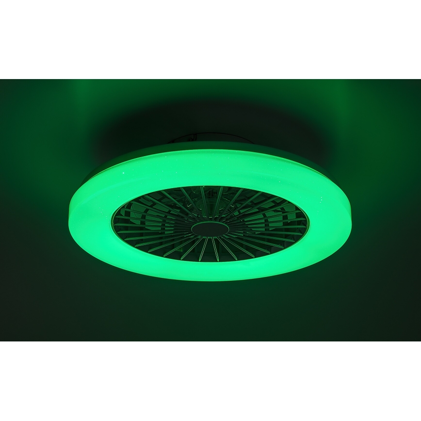 Rabalux - LED RGB Dimmable ceiling light with a fan LED/48W/230V 3000-6500K + remote control