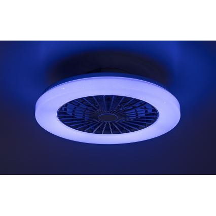 Rabalux - LED RGB Dimmable ceiling light with a fan LED/48W/230V 3000-6500K + remote control