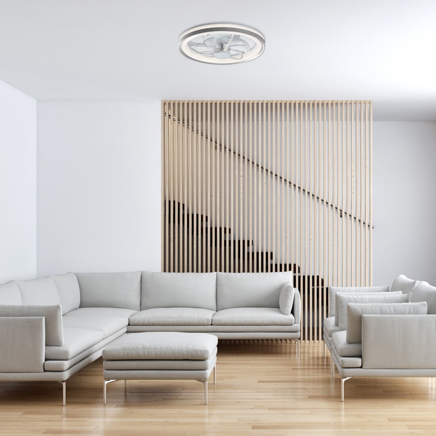 Rabalux - LED Dimmable ceiling light with a fan LED/40W/230V 3000/4000/6000K Wi-Fi + remote control