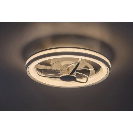 Rabalux - LED Dimmable ceiling light with a fan LED/40W/230V 3000/4000/6000K Wi-Fi + remote control