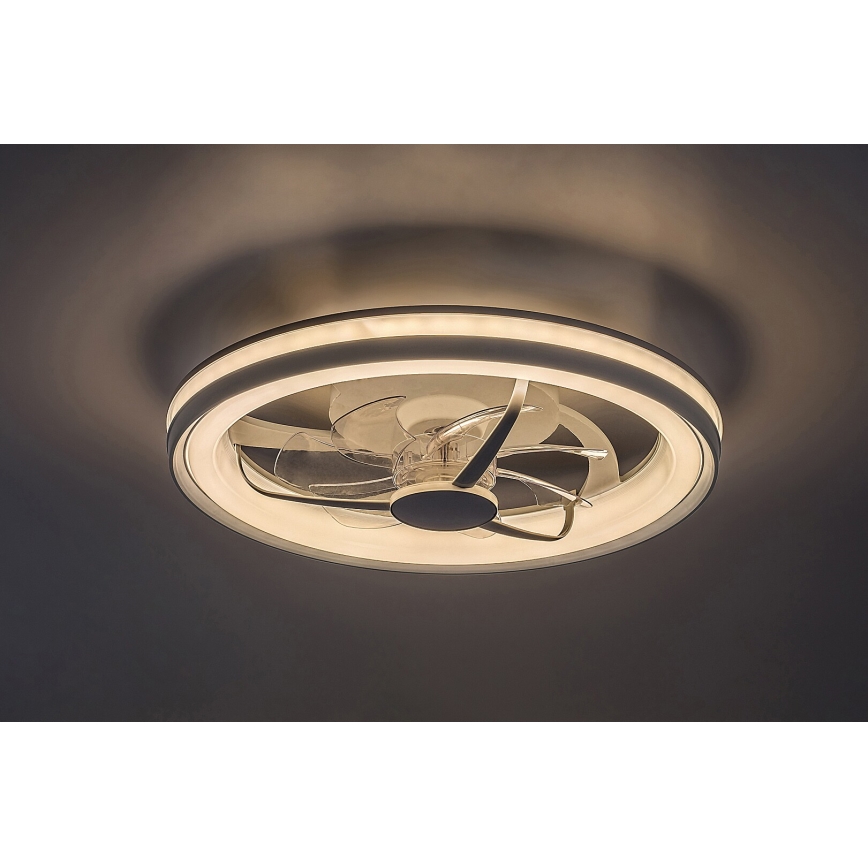 Rabalux - LED Dimmable ceiling light with a fan LED/40W/230V 3000/4000/6000K Wi-Fi + remote control