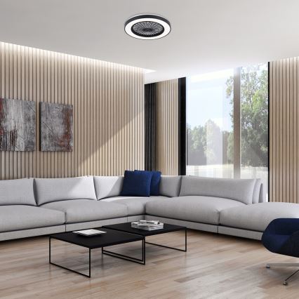 Rabalux - LED Dimmable ceiling light with a fan LED/40W/230V 3000/4000/6000K Wi-Fi + remote control