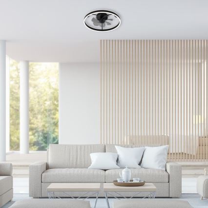 Rabalux - LED Dimmable ceiling light with a fan LED/40W/230V 3000/4000/6000K Wi-Fi + remote control