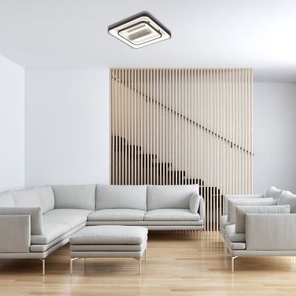 Rabalux - LED Dimmable ceiling light with a fan LED/50W/230V 3000/4000/6000K Wi-Fi + remote control