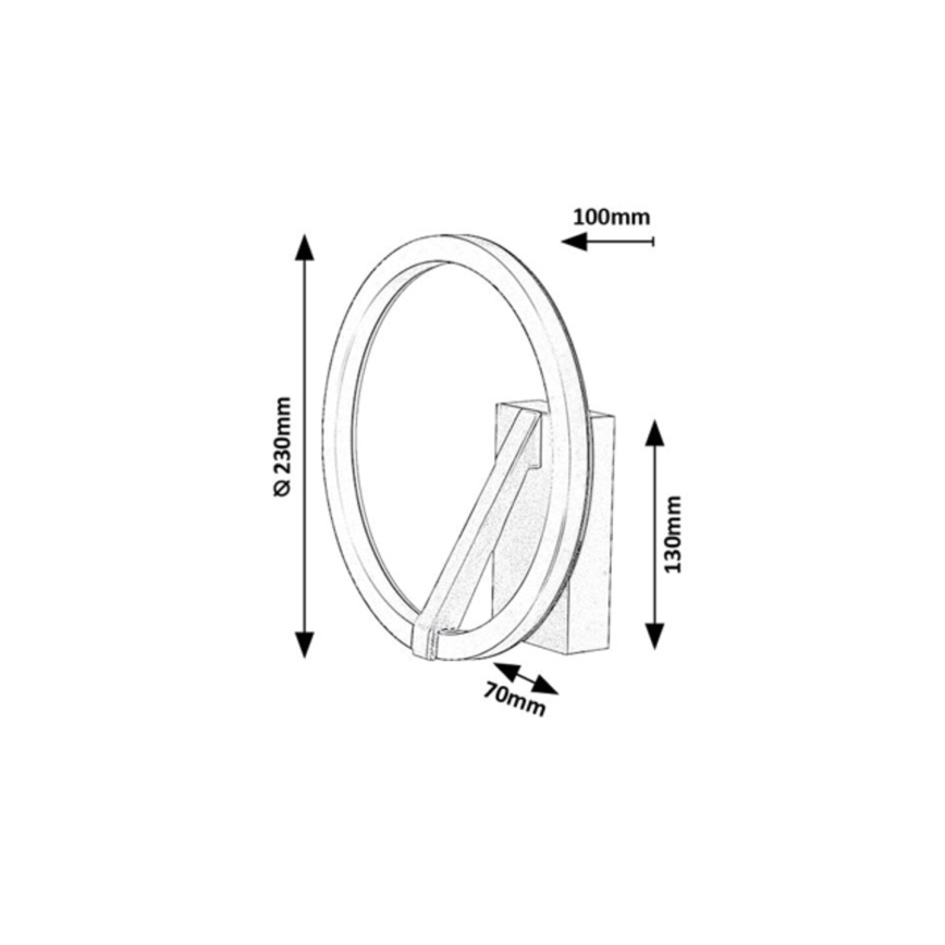 Rabalux - LED Wall Light LED/8W/230V 3000K