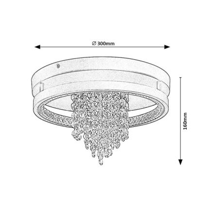 Rabalux - LED Ceiling Light 20W/230V 3000/3500/4000K Ø 30 cm