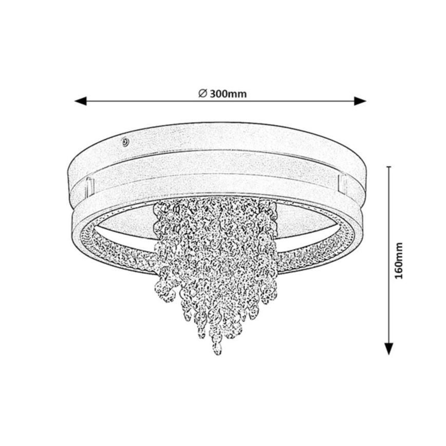 Rabalux - LED Ceiling Light 20W/230V 3000/3500/4000K Ø 30 cm