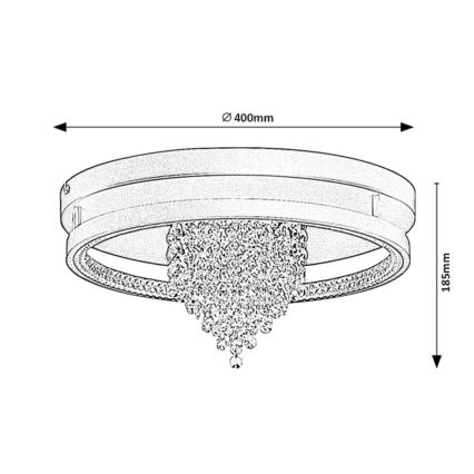 Rabalux - LED Ceiling Light LED/30W/230V 3000/3500/4000K Ø 40 cm