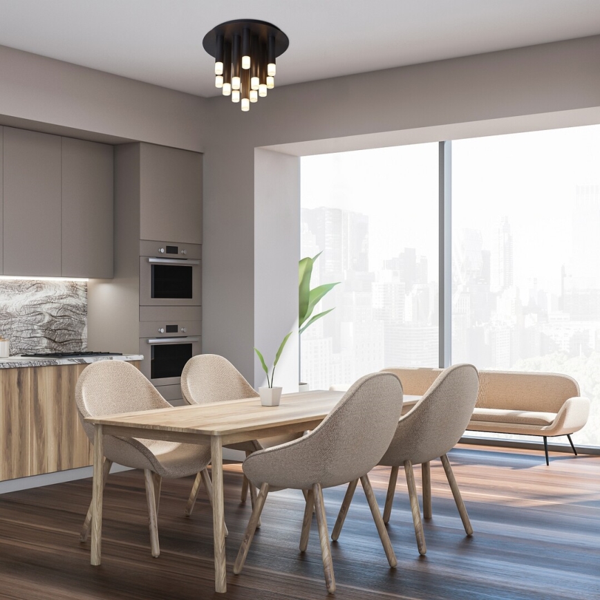 Rabalux - Ceiling light 13xG9/5W/230V, black, dia. 34 cm