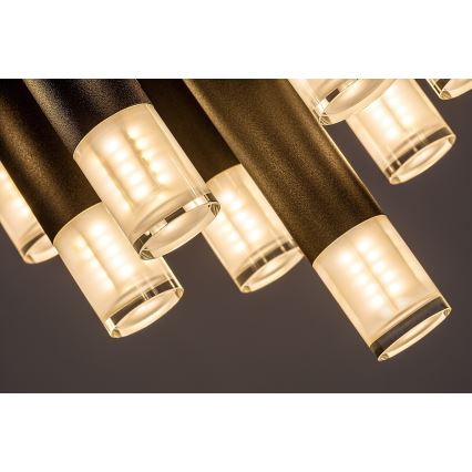 Rabalux - Ceiling light 13xG9/5W/230V, black, dia. 34 cm