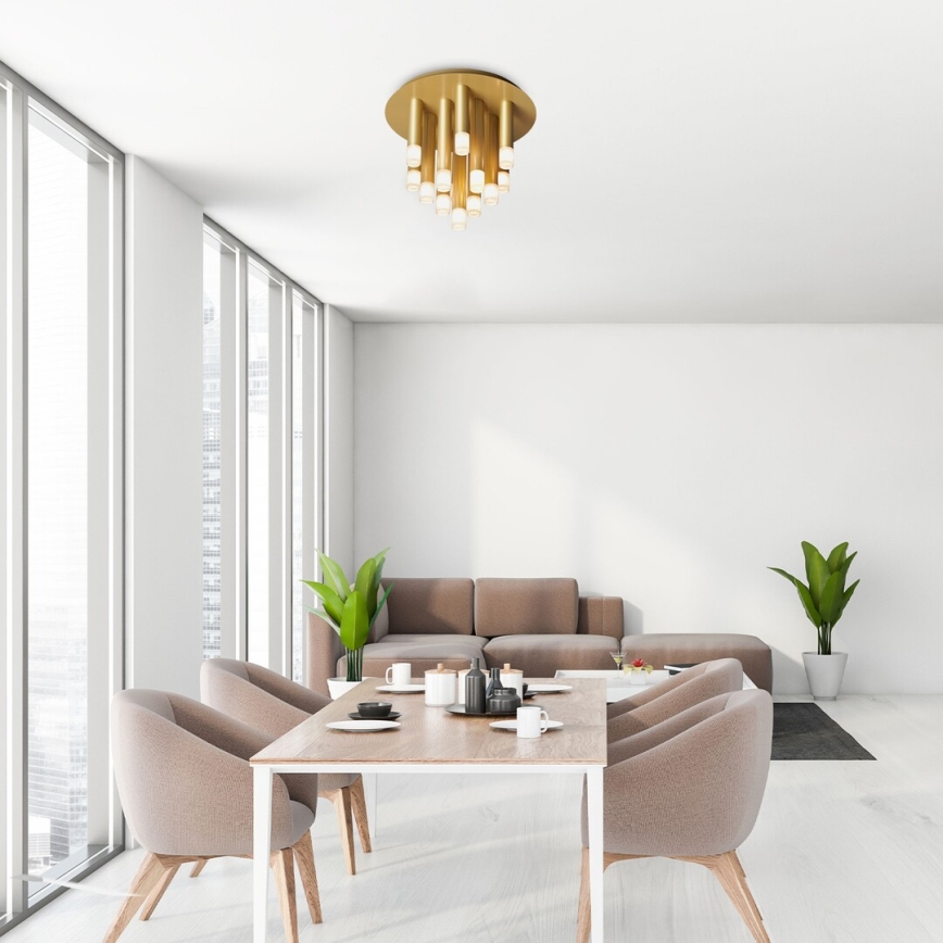 Rabalux - Ceiling light 13xG9/5W/230V, gold, Ø 34 cm