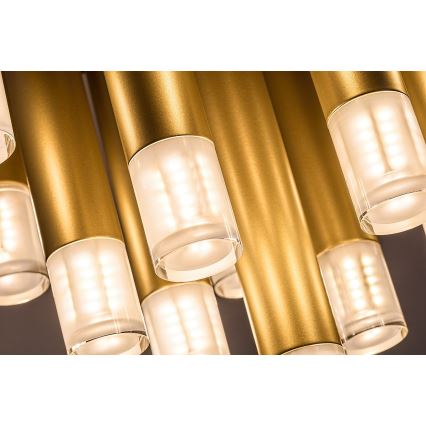 Rabalux - Ceiling light 13xG9/5W/230V, gold, Ø 34 cm