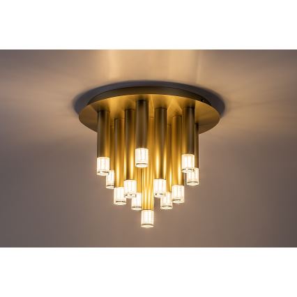 Rabalux - Ceiling light 13xG9/5W/230V, gold, Ø 34 cm