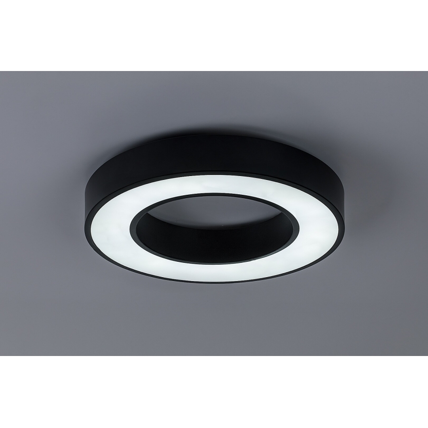 Rabalux - Dimmable LED Ceiling Light LED/45W/230V 3000-6500K Ø 60 cm Black + Remote Control