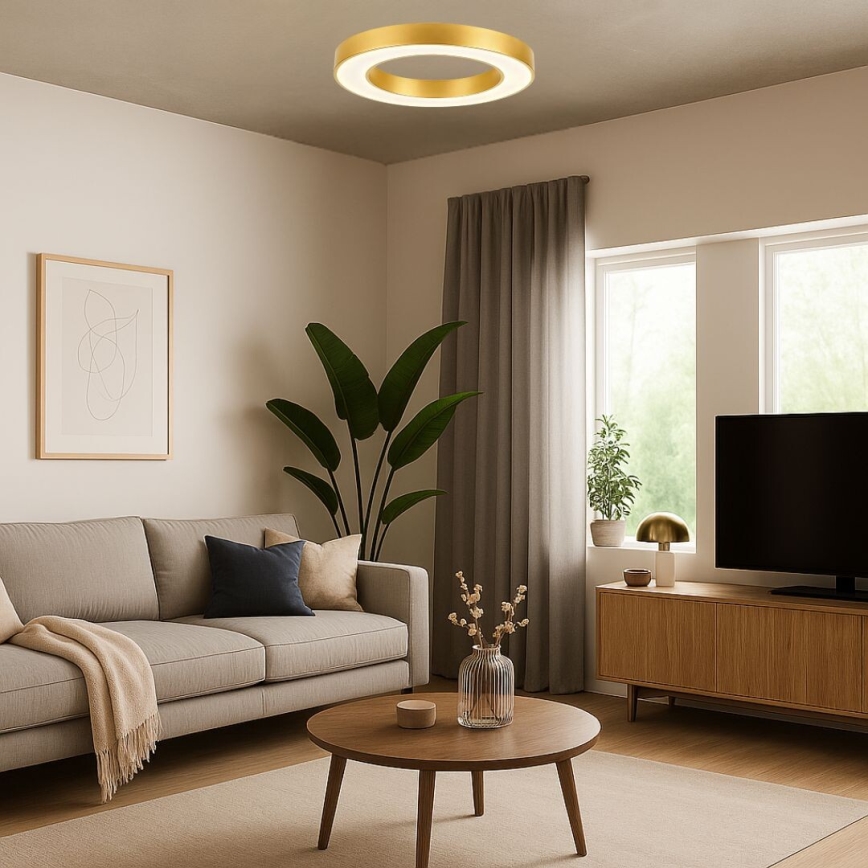 Rabalux - LED Ceiling Light LED/24W/230V 3000/4000/6500K Ø 40 cm Gold
