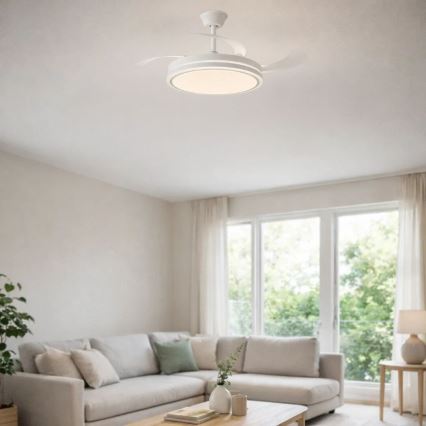 Rabalux - Dimmable LED Ceiling Light with Fan, 60W, 230V, 3000-6500K + Remote Control