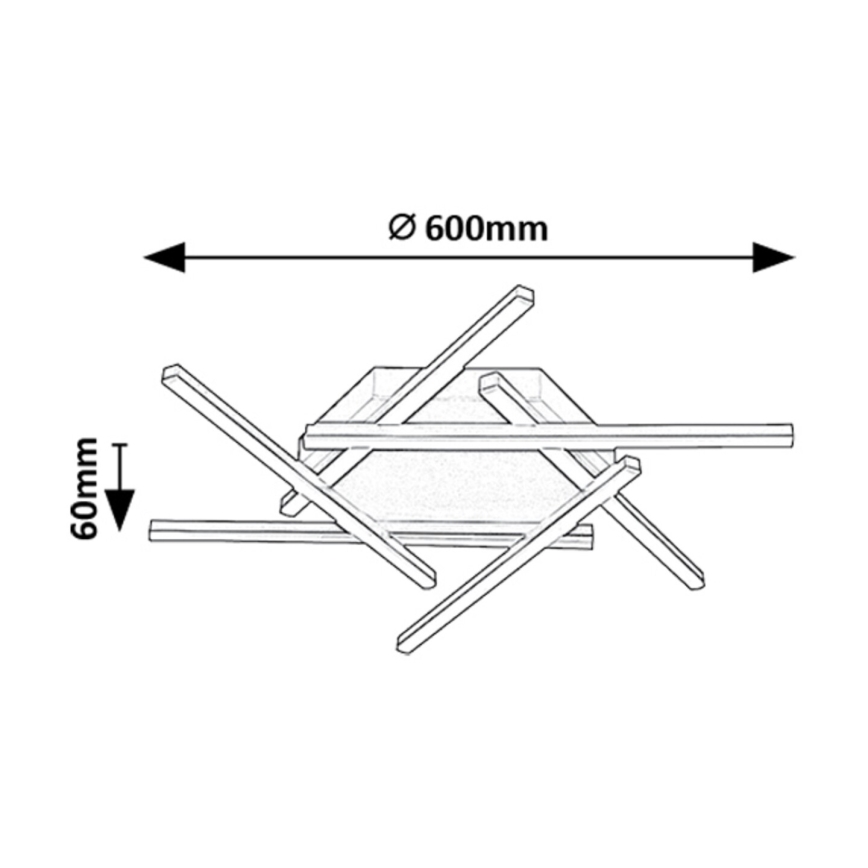 Rabalux - LED Surface-mounted chandelier LED/40W/230V 3000K