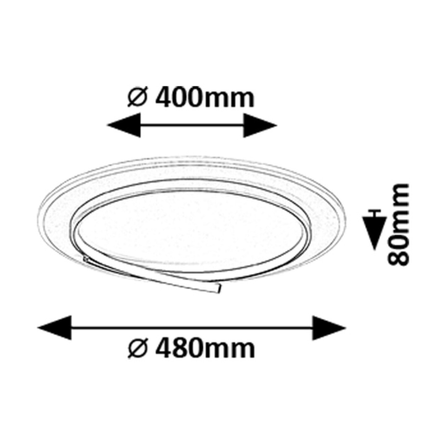 Rabalux - LED Ceiling Light LED/40W/230V 4000K Ø 48 cm