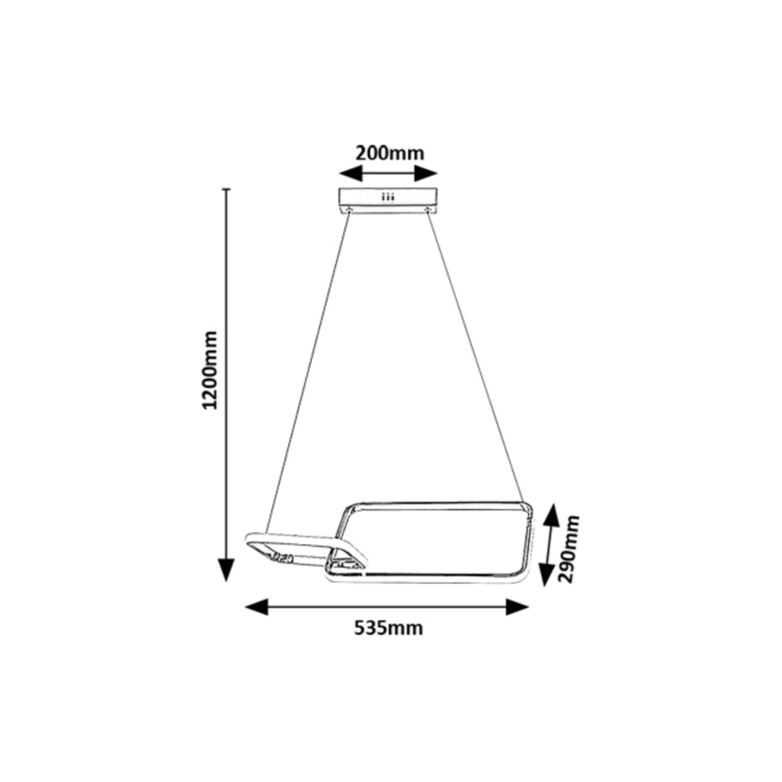 Rabalux - LED Surface-mounted chandelier LED/36W/230V 4000K