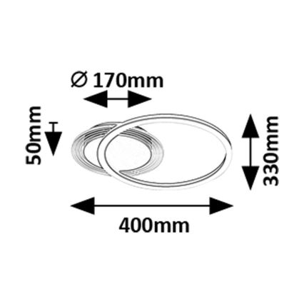 Rabalux - LED Ceiling light LED/24W/230V 3000K