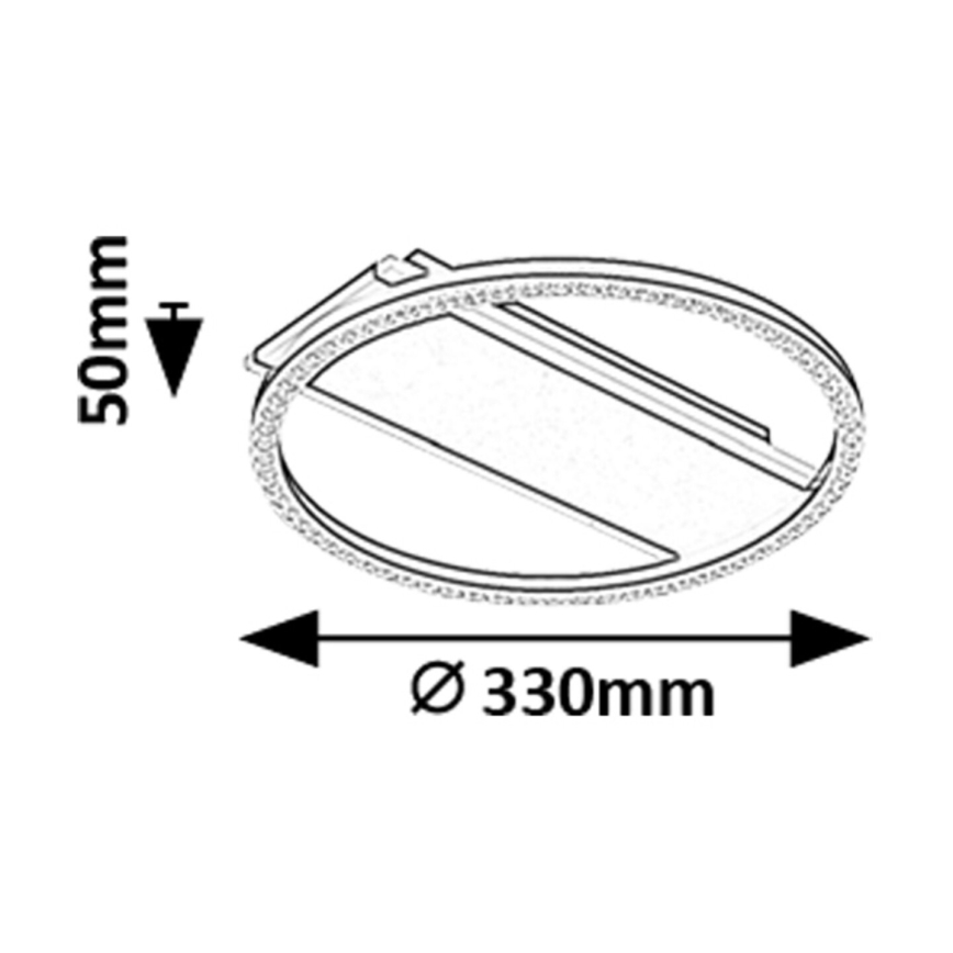 Rabalux - LED Ceiling Light LED/24W/230V 3000K Ø 33 cm
