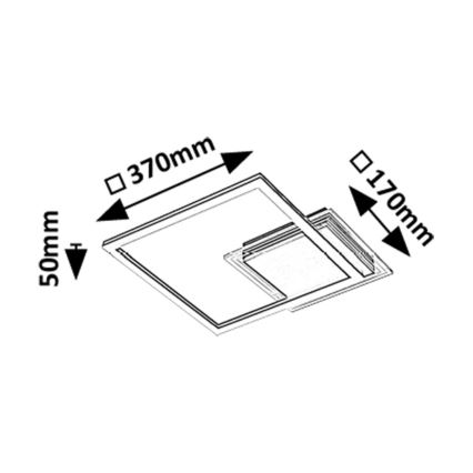 Rabalux - LED ceiling light LED/24W/230V 3000K 37x37 cm