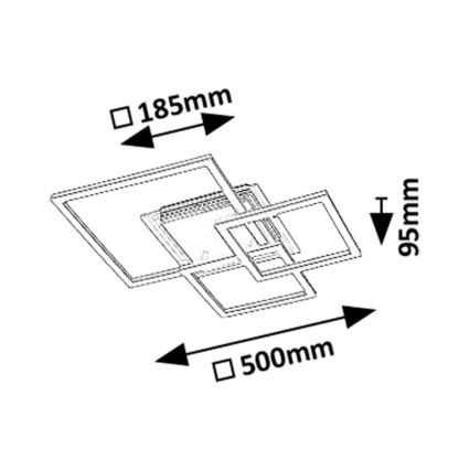 Rabalux - LED Ceiling light LED/40W/230V 3000K