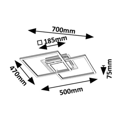 Rabalux - LED Ceiling Light, 28W, 230V, 3000K, Ø 70 cm