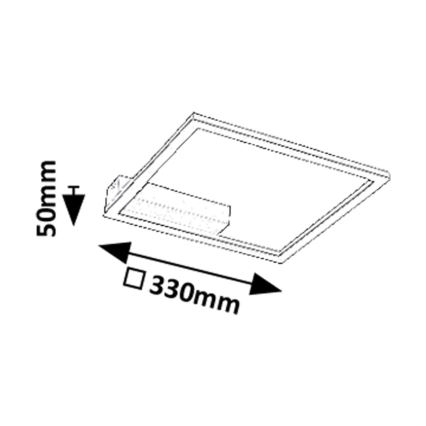 Rabalux - LED Ceiling light LED/24W/230V 3000K