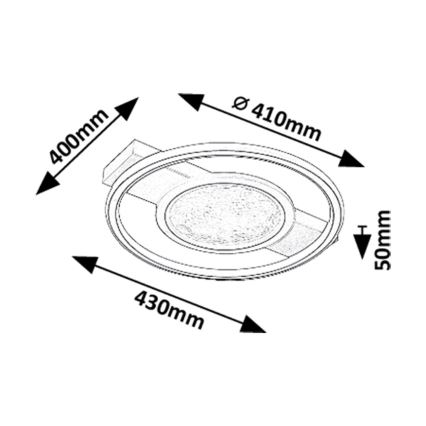 Rabalux - LED Ceiling light LED/50W/230V 3000K