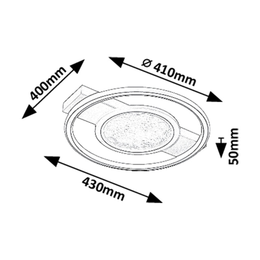 Rabalux - LED Ceiling light LED/50W/230V 3000K