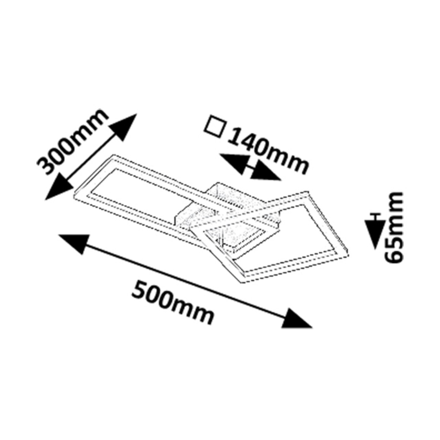 Rabalux - LED Ceiling light LED/24W/230V 3000K