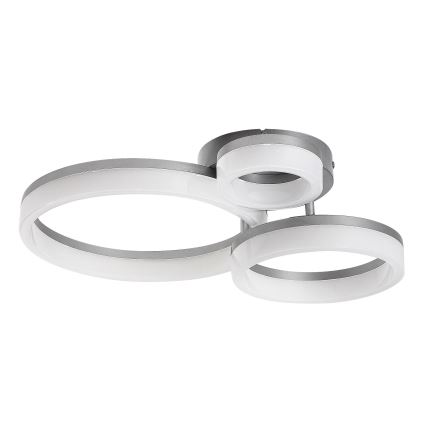 Rabalux - LED Ceiling Light, 24W, 230V, 3000/4000/6500 K, 38 x 51 cm, Matte Chrome