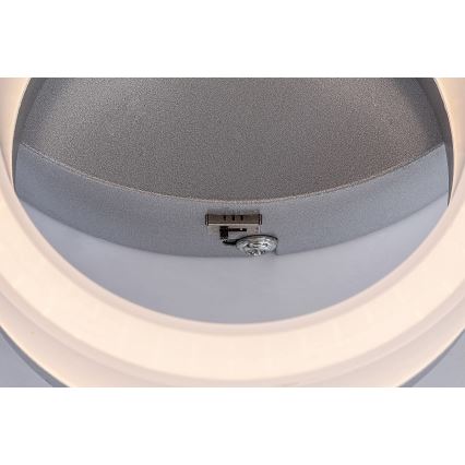 Rabalux - LED Ceiling Light, 24W, 230V, 3000/4000/6500 K, 38 x 51 cm, Matte Chrome