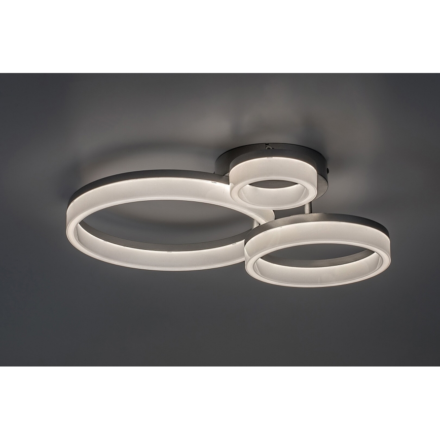 Rabalux - LED Ceiling Light LED/24W/230V 3000/4000/6500K 38x51 cm matte chrome