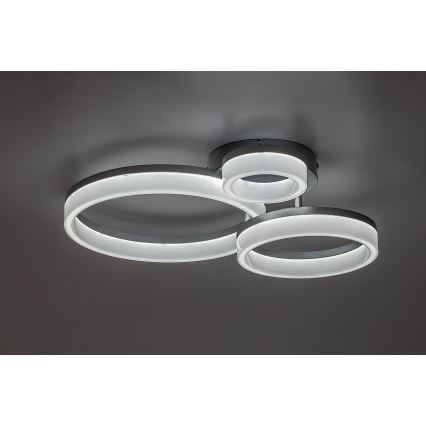 Rabalux - LED Ceiling Light LED/24W/230V 3000/4000/6500K 38x51 cm matte chrome