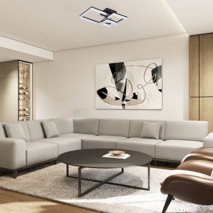 Rabalux - LED Ceiling light LED/22W/230V 3000/4000/6500K black