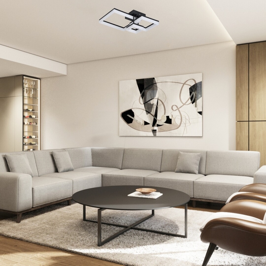 Rabalux - LED Ceiling light LED/22W/230V 3000/4000/6500K black