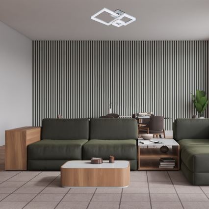 Rabalux - LED Ceiling light LED/22W/230V 3000/4000/6500K matte chrome 47x47 cm