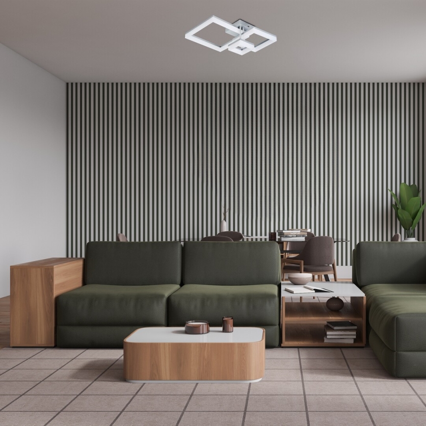 Rabalux - LED Ceiling light LED/22W/230V 3000/4000/6500K matte chrome 47x47 cm