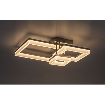 Rabalux - LED Ceiling light LED/22W/230V 3000/4000/6500K matte chrome 47x47 cm