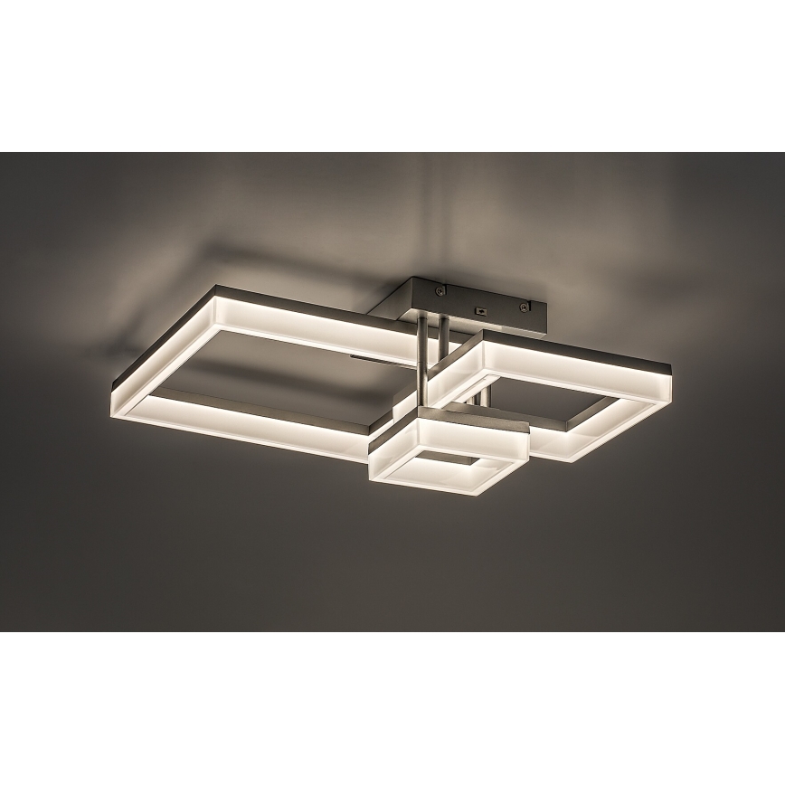 Rabalux - LED Ceiling light LED/22W/230V 3000/4000/6500K matte chrome 47x47 cm