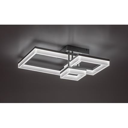 Rabalux - LED Ceiling light LED/22W/230V 3000/4000/6500K matte chrome 47x47 cm