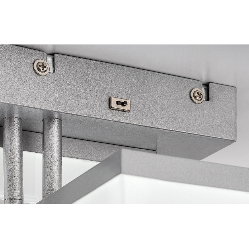 Rabalux - LED Ceiling light LED/22W/230V 3000/4000/6500K matte chrome 47x47 cm