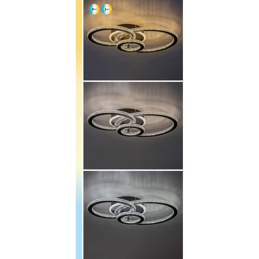 Rabalux - Dimmable LED Ceiling Light LED/40W/230V 3000-6500K + Remote Control 35x52 cm