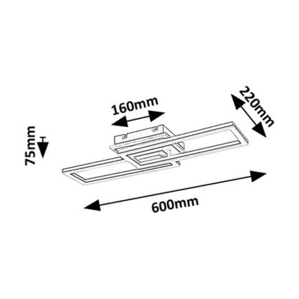 Rabalux - Dimmable LED ceiling light LED/30W/230V 3000-6500K + remote control, 60 cm long