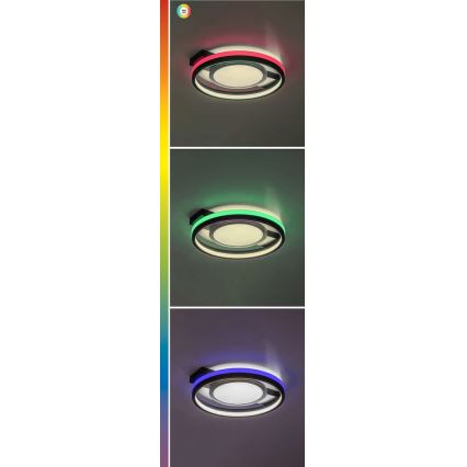 Rabalux - RGB LED Dimmable Ceiling Light LED/40W/230V 3000-6500K + Remote Control Ø 43 cm